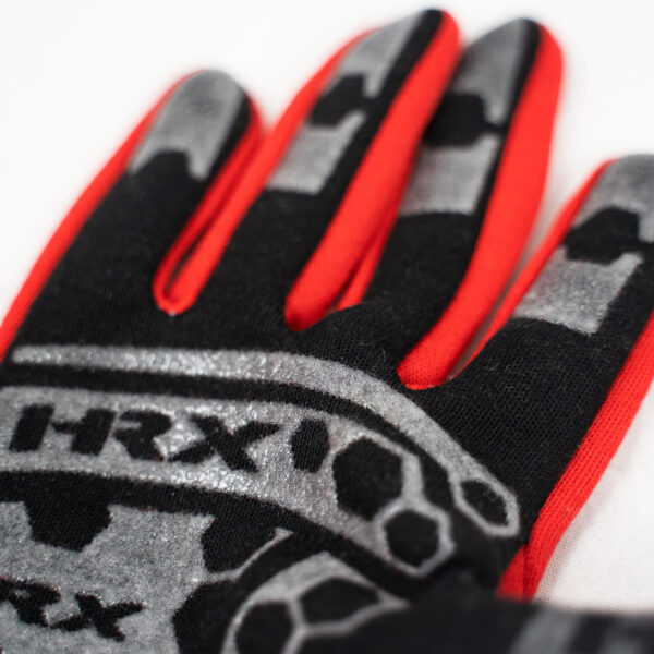 Close-Up of Palm Side of Red HRX Tutor Race Glove